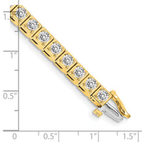 14k 3.4mm Diamond Tennis Bracelet Mounting-X2164