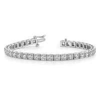 14k White Gold Tennis Bracelet Mounting-X2164W