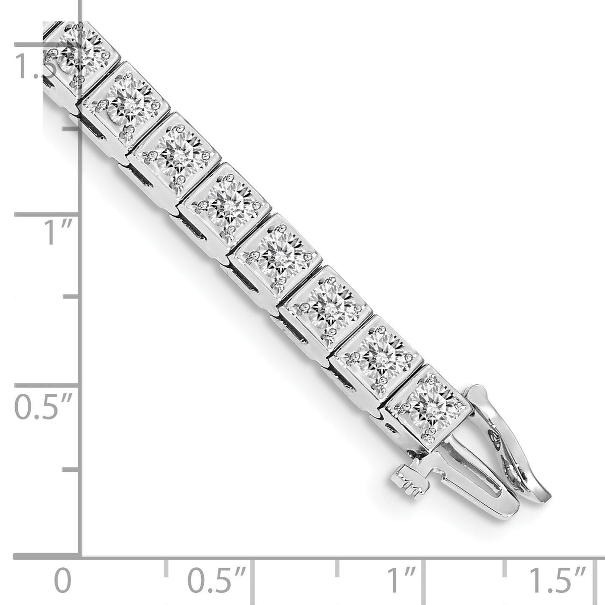 14k White Gold Tennis Bracelet Mounting-X2164W