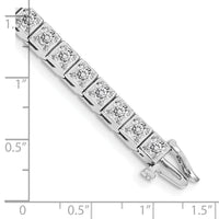 14k White Gold Tennis Bracelet Mounting-X2164W