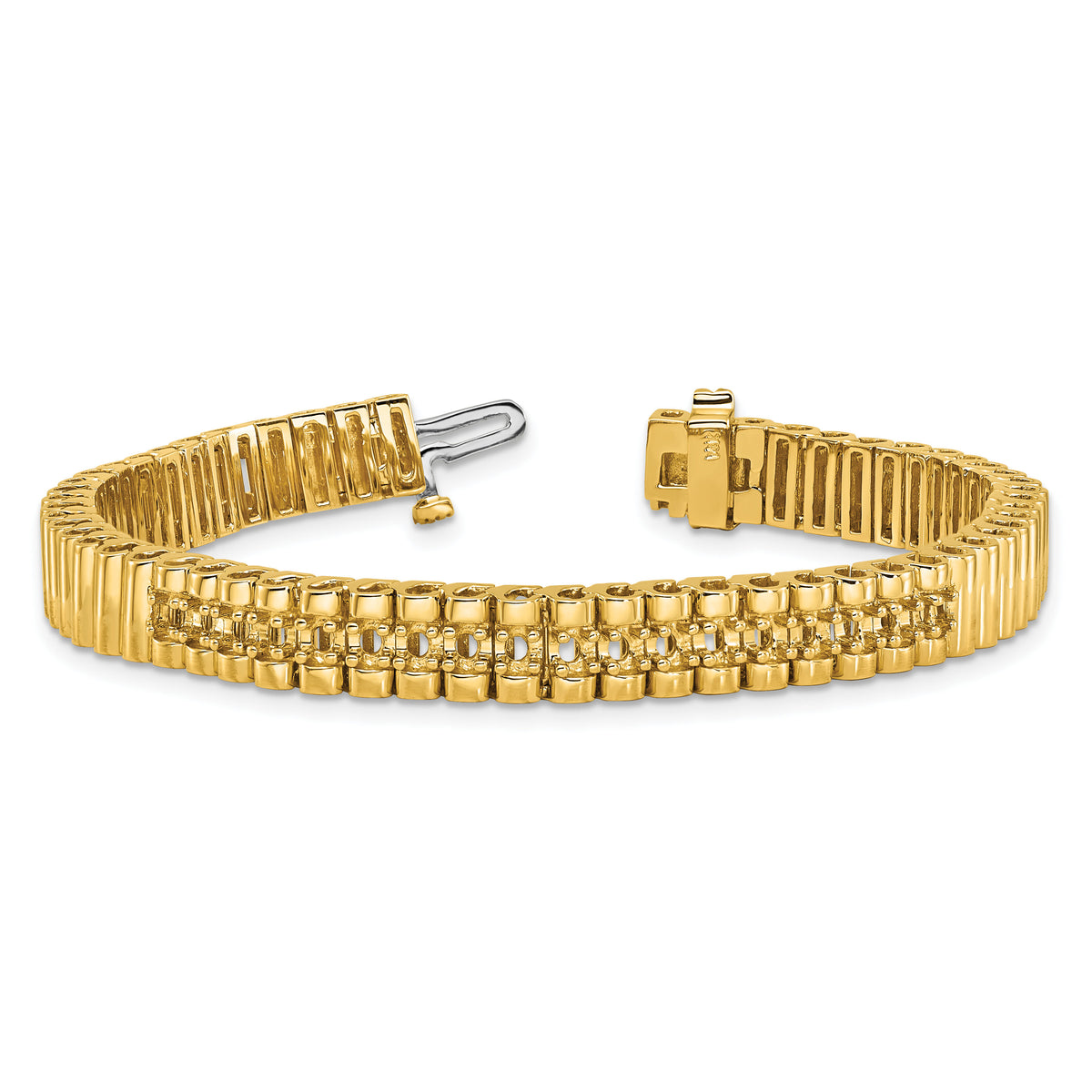 14k 2.4mm Diamond Link Bracelet Mounting-X2167