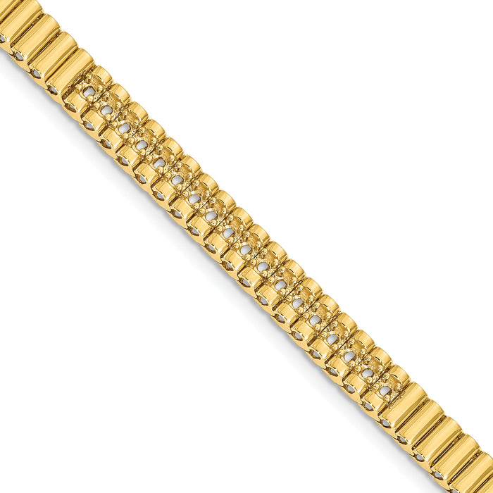 14k 2.4mm Diamond Link Bracelet Mounting-X2167