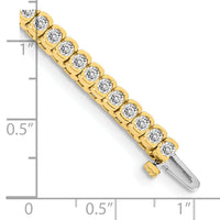 14k Diamond Tennis Bracelet Mounting-X2319