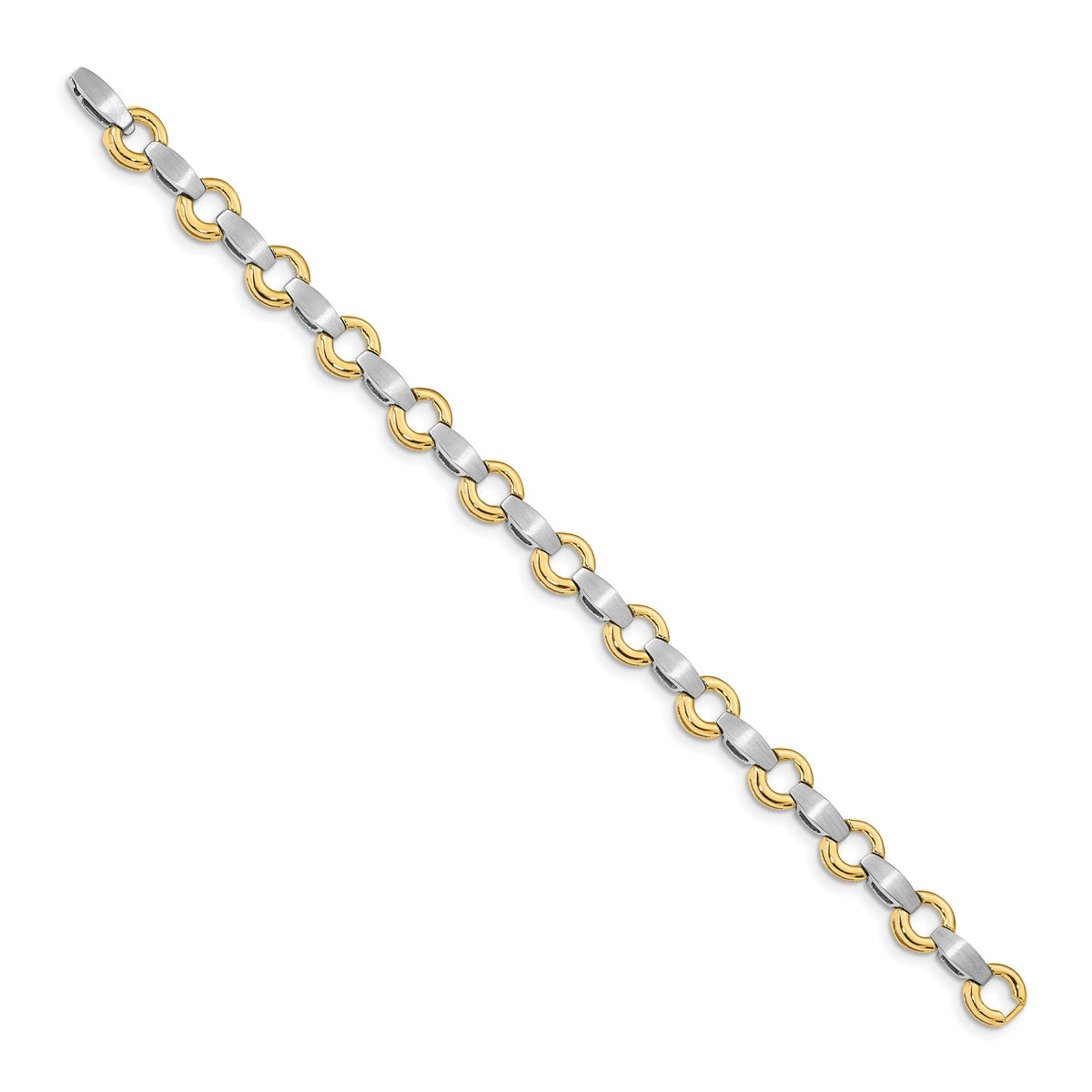 14k Two-tone Holds 13 Stones up to 2.5mm, Add-a-Diamond Bracelet-X2332