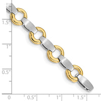 14k Two-tone Holds 13 Stones up to 2.5mm, Add-a-Diamond Bracelet-X2332