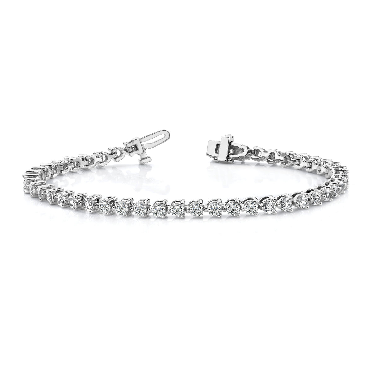14k White Gold Diamond Tennis Bracelet Mounting-X2837W