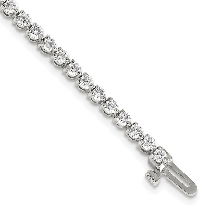 14k White Gold Diamond Tennis Bracelet Mounting-X2838W