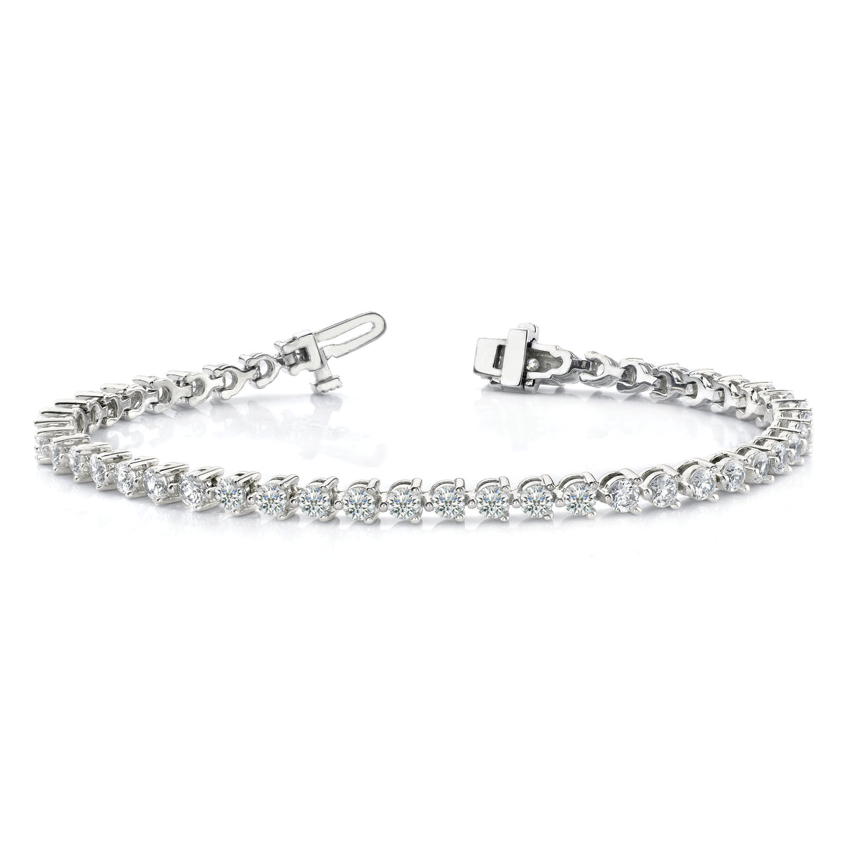 14k White Gold Diamond Tennis Bracelet Mounting-X2839W