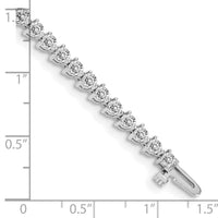 14k White Gold Diamond Tennis Bracelet Mounting-X2839W
