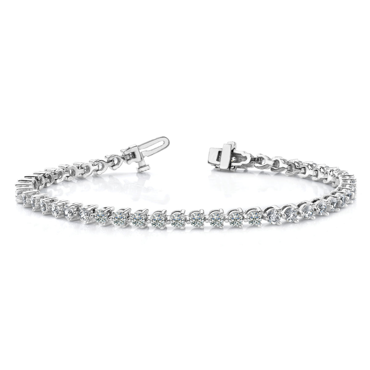 14k White Gold Diamond Tennis Bracelet Mounting-X2844W