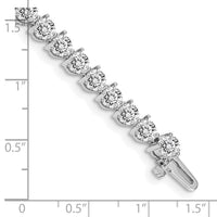 14k White Gold Diamond Tennis Bracelet Mounting-X2844W