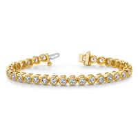 14k Diamond Tennis Bracelet Mounting-X2896