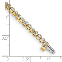 14k Diamond Tennis Bracelet Mounting-X2896