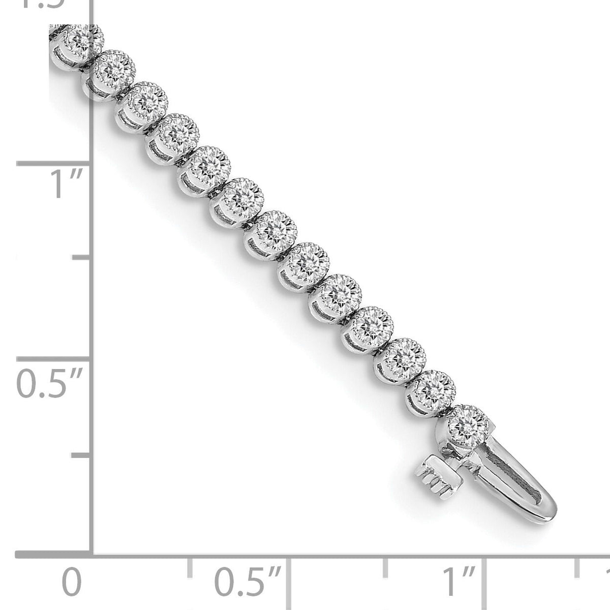 14k White Diamond Tennis Bracelet Mounting-X2896W