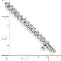 14k White Diamond Tennis Bracelet Mounting-X2896W