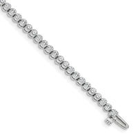 14k White Diamond Tennis Bracelet Mounting-X2896W