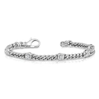 14k White Gold AA Diamond Fancy Bracelet-X2959WAA
