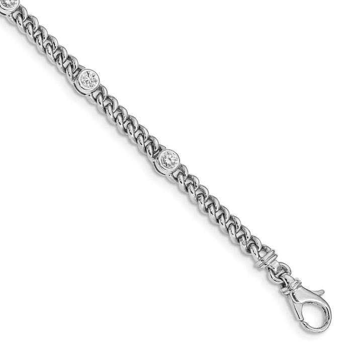 14k White Gold Fancy Diamond Bracelet Mounting-X2959W