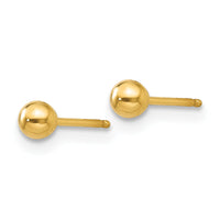 14k Polished 3mm Ball Post Earrings-X3MMG