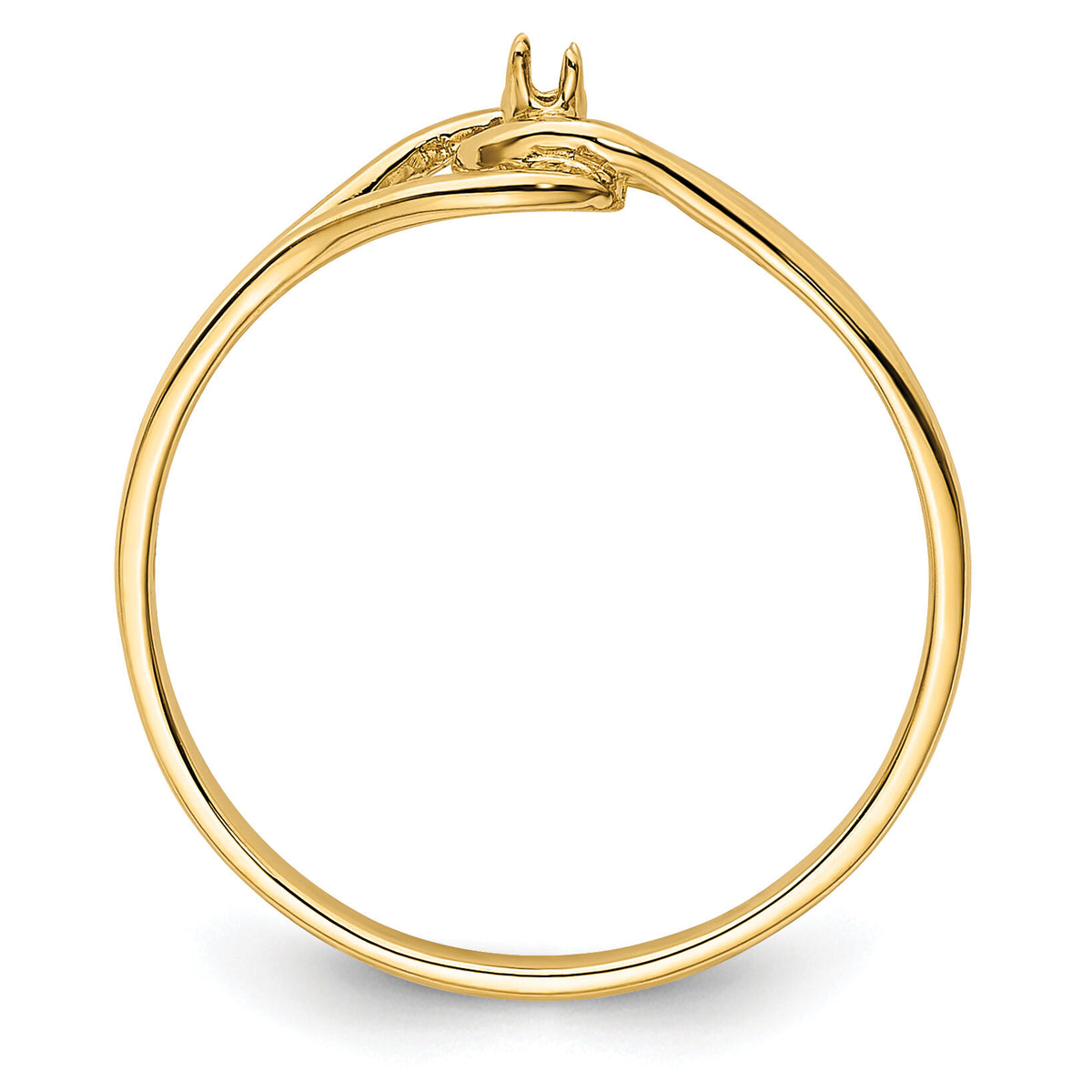 14k Polished .02ct. Diamond Fancy Ring Mounting-X5268