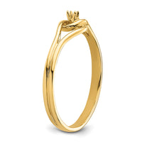 14k Polished .02ct. Diamond Fancy Ring Mounting-X5268