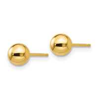 14k Polished 5mm Ball Post Earrings-X5MMG