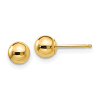 14k Polished 5mm Ball Post Earrings-X5MMG