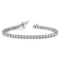 14k White Gold Tennis Bracelet Mounting-X600W