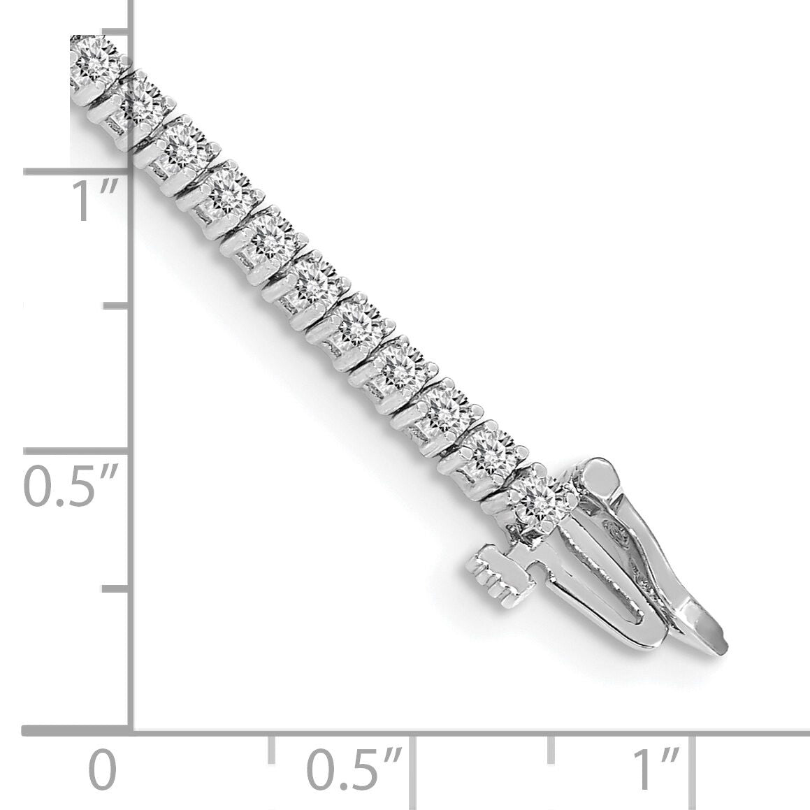 14k White Gold Tennis Bracelet Mounting-X600W