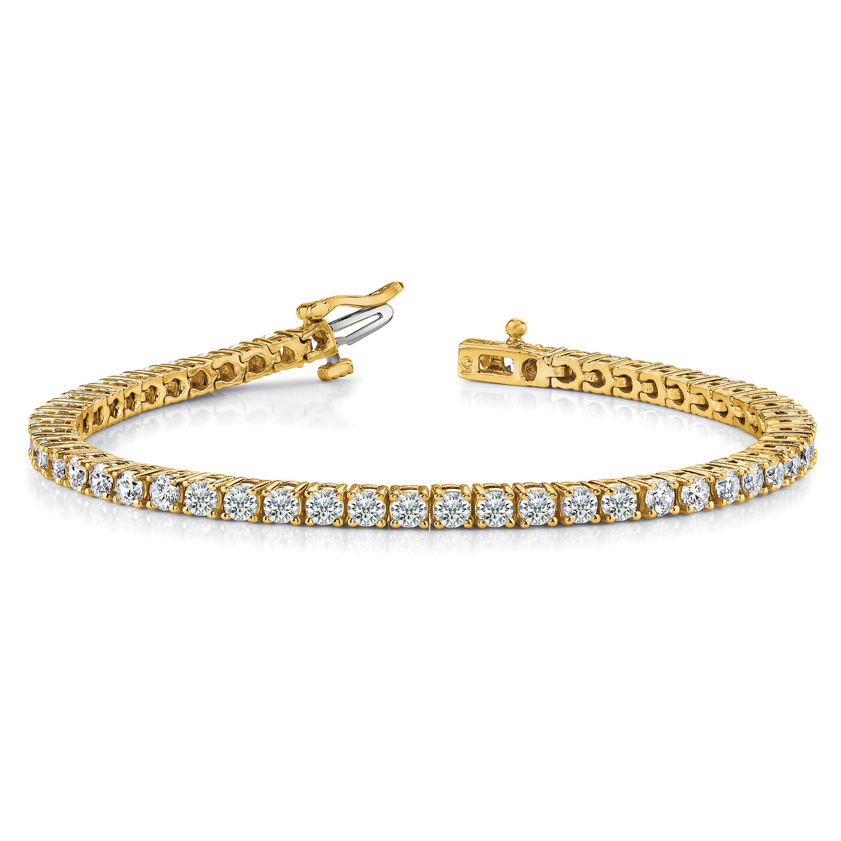 14k Tennis Bracelet Mounting-X602