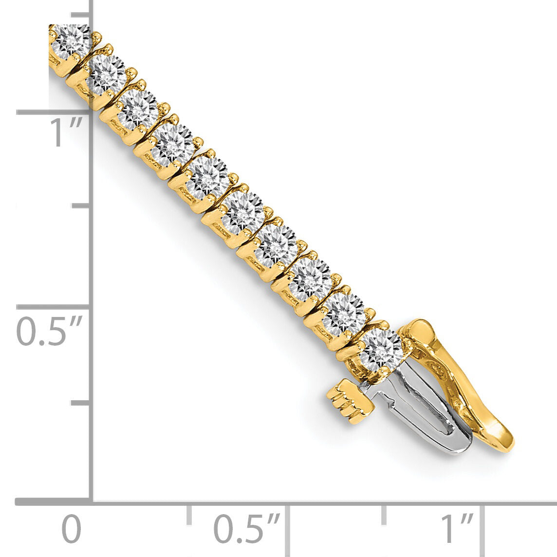 14k Tennis Bracelet Mounting-X602