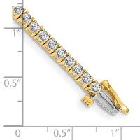 14k Tennis Bracelet Mounting-X602