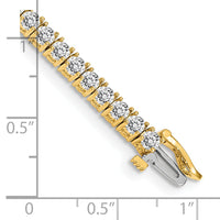 14k Tennis Bracelet Mounting-X603