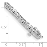 14k White Gold Bracelet Mounting-X603W