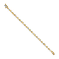 14k 2.6mm Bar Link Tennis Bracelet Mounting-X636