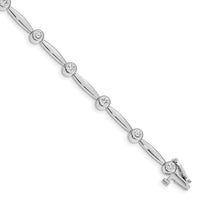 14k White Gold 2.3mm Bar Link Bracelet Mounting-X646W