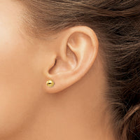 14k Polished 6mm Ball Post Earrings-X6MMG