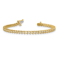 14k AA Diamond Tennis Bracelet-X700AA