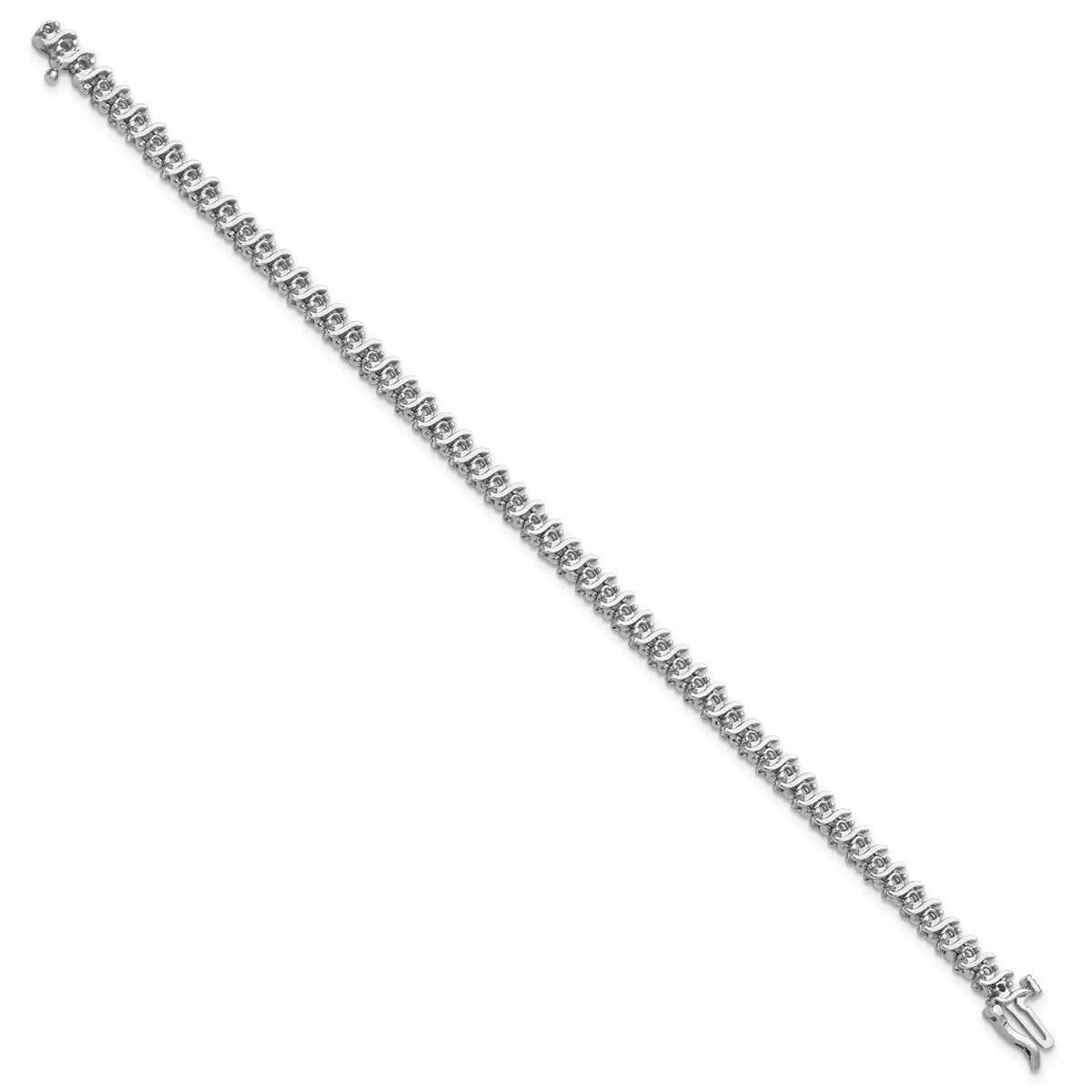14k White Gold 1.6mm Diamond Tennis Bracelet Mounting-X700W
