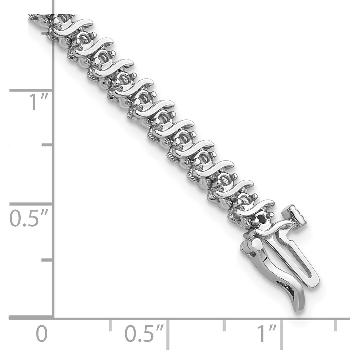 14k White Gold 1.6mm Diamond Tennis Bracelet Mounting-X700W