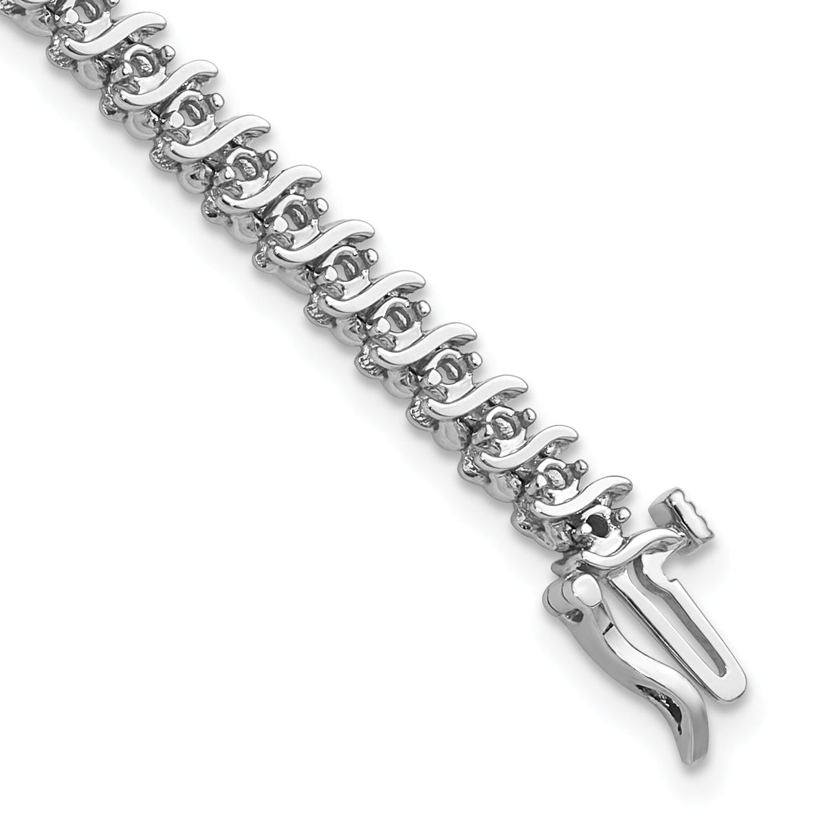 14k White Gold 1.6mm Diamond Tennis Bracelet Mounting-X700W