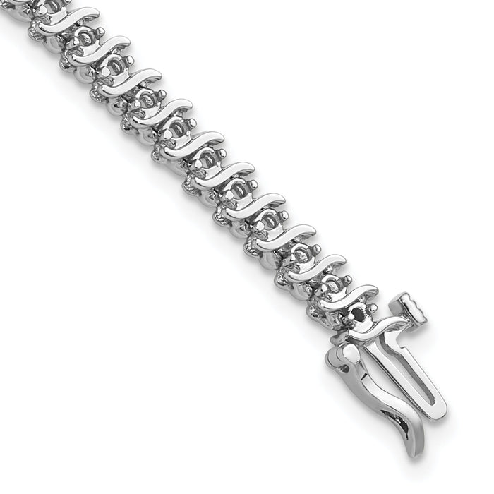 14k White Gold 1.6mm Diamond Tennis Bracelet Mounting-X700W