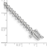 14k White Gold 1.6mm Diamond Tennis Bracelet-X700WAA