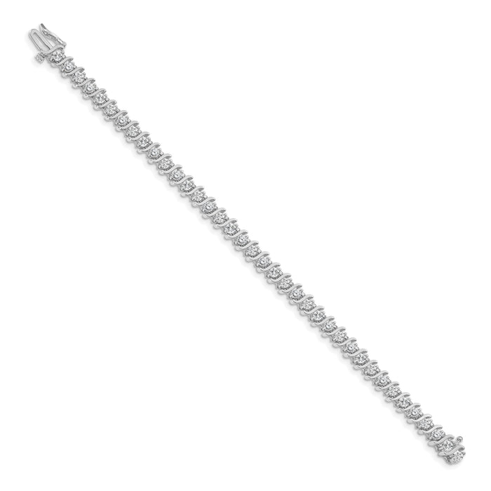 14k White Gold 3mm Diamond Tennis Bracelet Mounting-X705W