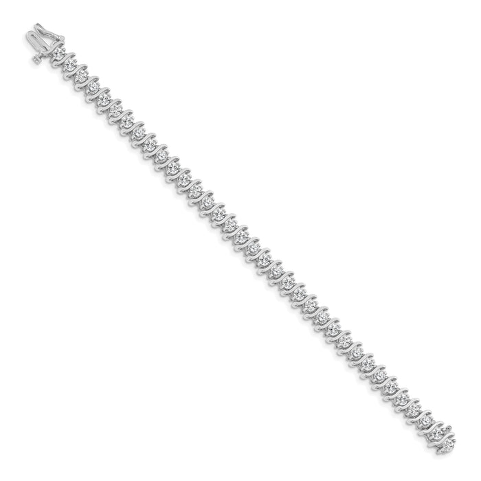14k White Gold 3.5mm Diamond Tennis Bracelet Mounting-X706W