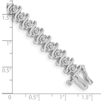 14k White Gold 3.5mm Diamond Tennis Bracelet Mounting-X706W