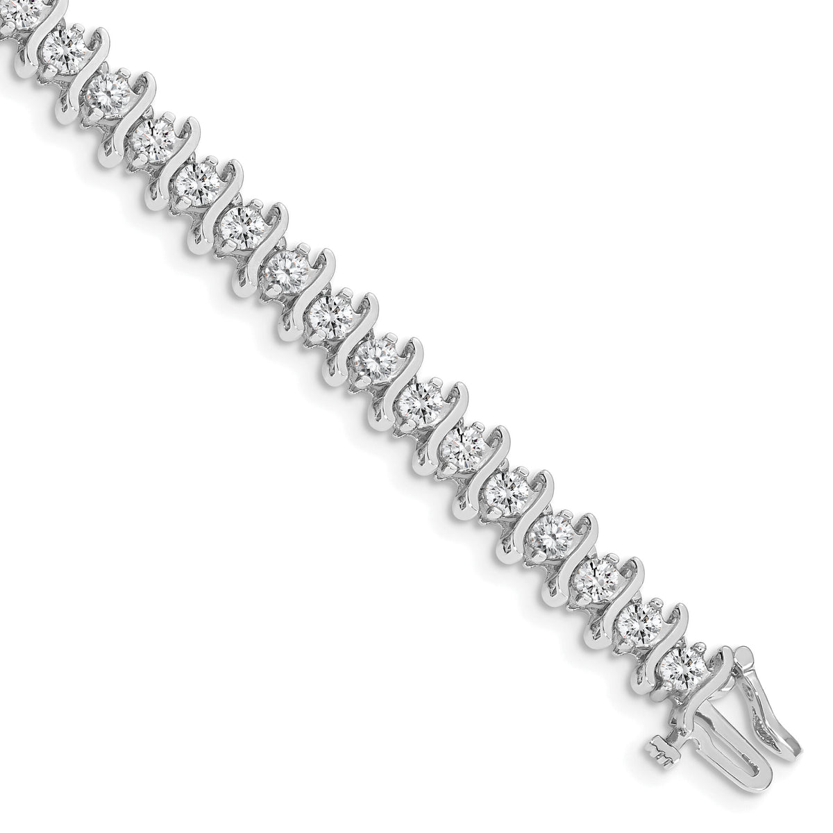 14k White Gold 3.5mm Diamond Tennis Bracelet Mounting-X706W