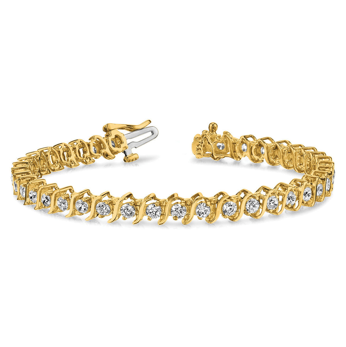 14k 3.8mm Diamond Tennis Bracelet Mounting-X707