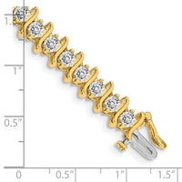 14k 3.8mm Diamond Tennis Bracelet Mounting-X707
