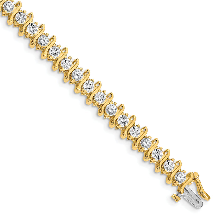 14k 3.8mm Diamond Tennis Bracelet Mounting-X707
